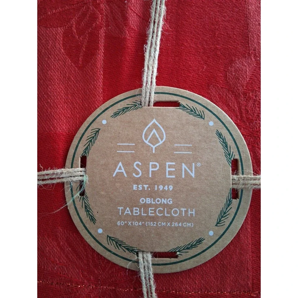 NEW! Aspen Christmas Tablecover, 60